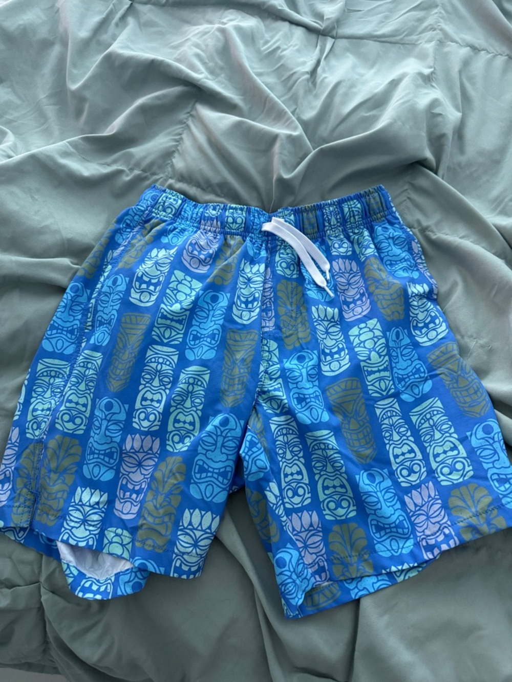 3 for $15 Blue Tiki Print Men’s Swim Shorts
